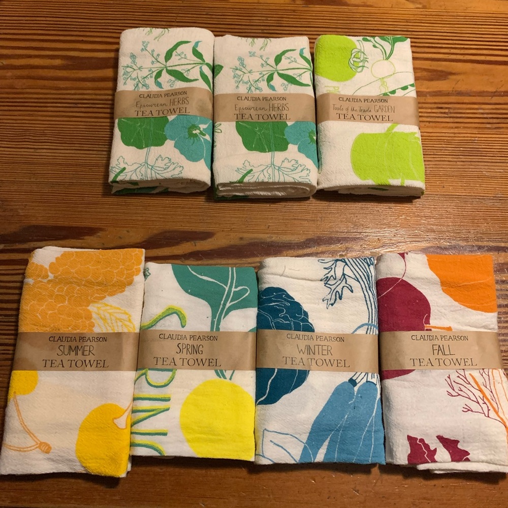 Claudia Pearson Seasonal Tea Towels Set